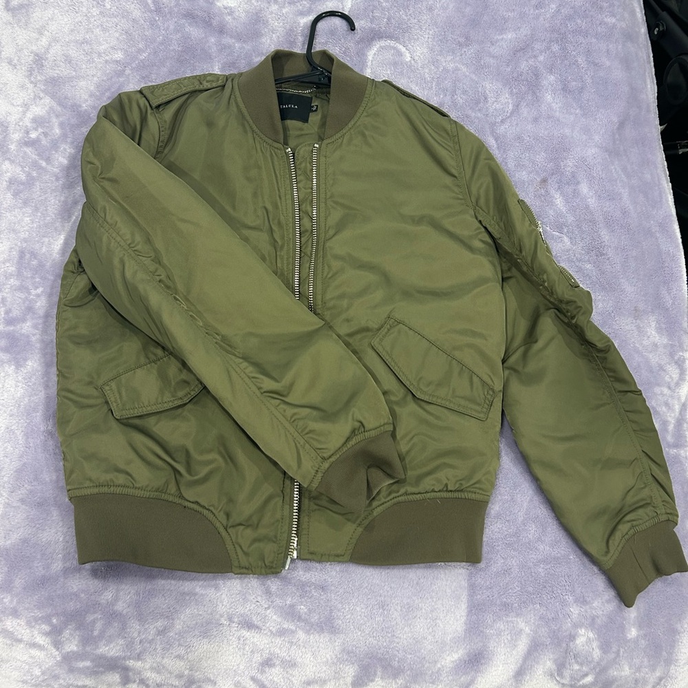Talula Green Bomber Jacket